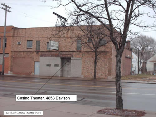 Casino Theatre Detroit on E. Davison - From John Nowak